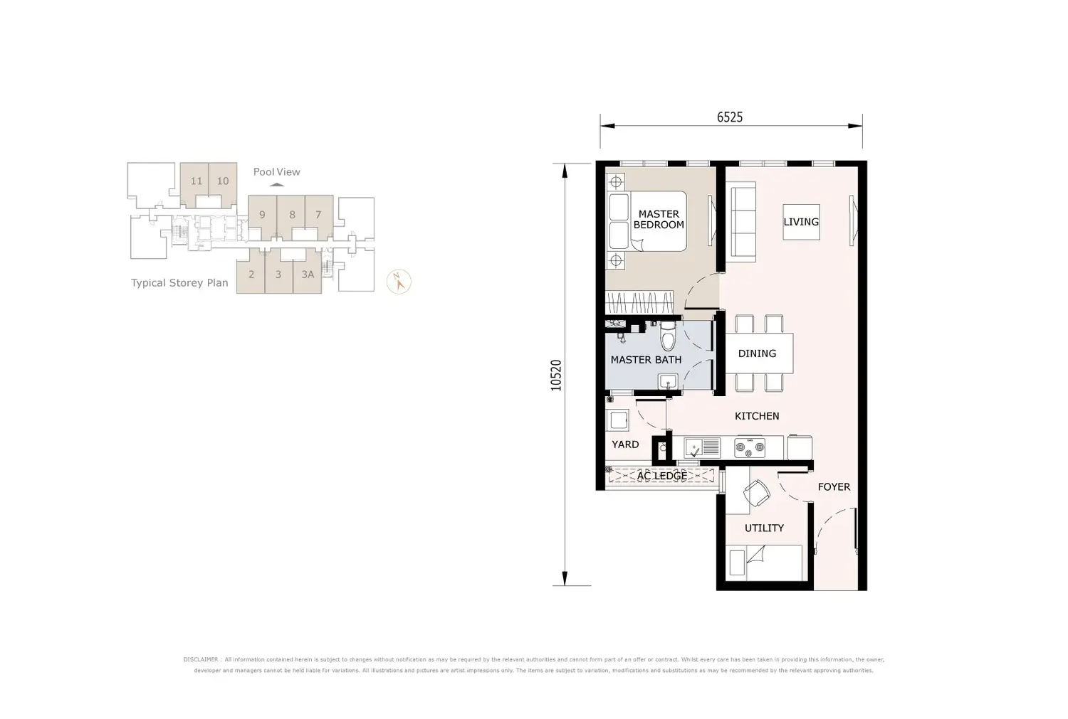 Type A1 656 sqft
